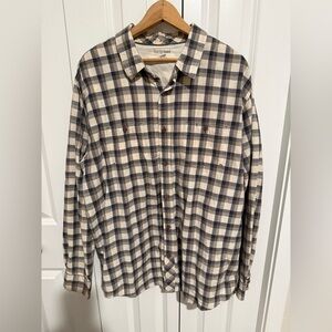 Horny Toad Long Sleeve Button Up Organic Cotton Shirt Mens X-Large